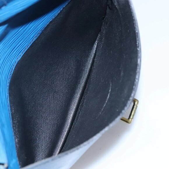 LOUIS VUITTON Epi June Feuille Shoulder Bag Blue M52155 LV Auth ti2813 - Picture 12 of 16